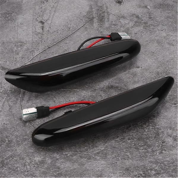 2 stk. LED Side Marker Blinklys Indikator Lys Gul Dynamisk Pasform til X1/X3/E46/E90/E60/E88
