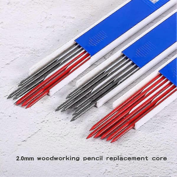 36 Stycken Torra Grafitstift, 2,0 mm Torra Pennstift, Mekaniska Pennstift För Solid Carpe