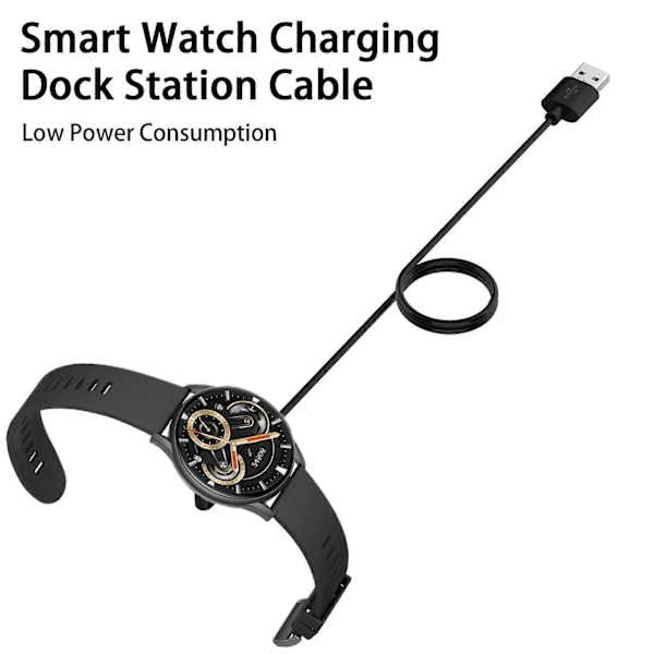 K10 Opladerkabel Magnetisk Sensitiv Induktion Stabil Output Smartwatch Opladerkabelstation til Kieslect Watch K11