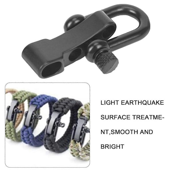 10x U Zinklegering Justerbara S För Paracord Bälte Rep
