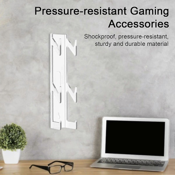 Gamepad Hållare Väggmonterad Skruvfixering Stabilt Stöd Transparent Universell Förvaringshylla Kompatibel PS5/Kompatibel PS4/Kompatibel Xbox/för Switch