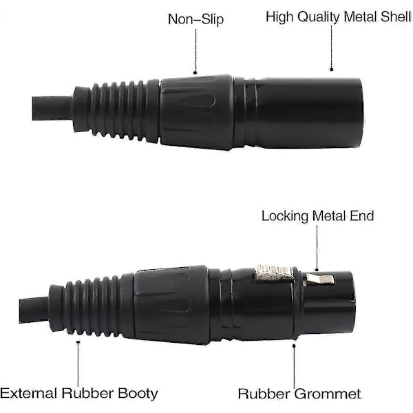 Xlr-jakokaapeli, 3-nastainen Xlr-naaras - kaksois-Xlr-uros Patch Y -kaapeli Balansoitu mikrofonijakaja Co