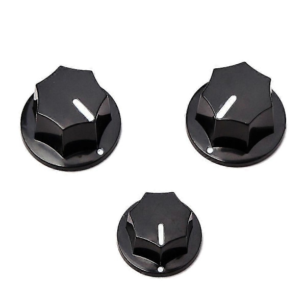 6 stk. Kontrollknapp Volum Lydkontrollknapper For Jazz Bass Elektrisk Gitar Deler