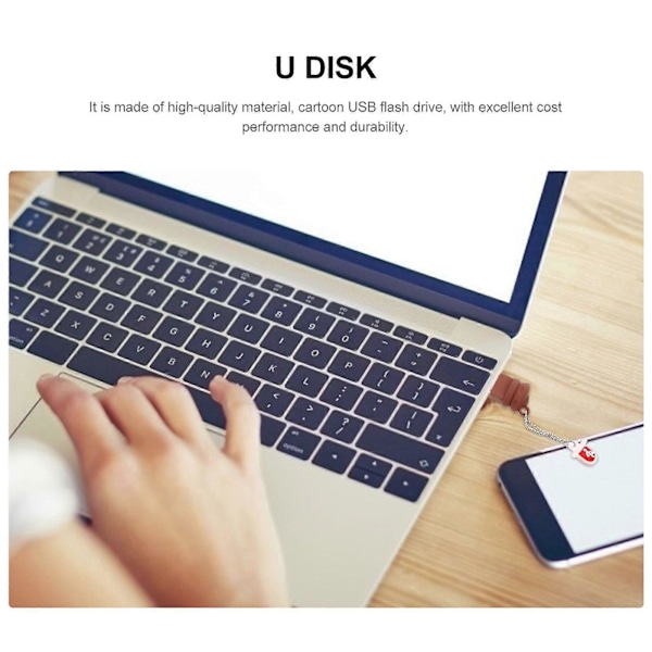 1 st USB-minne Söt Symaskinsform U Disk USB-enhet (32GB)