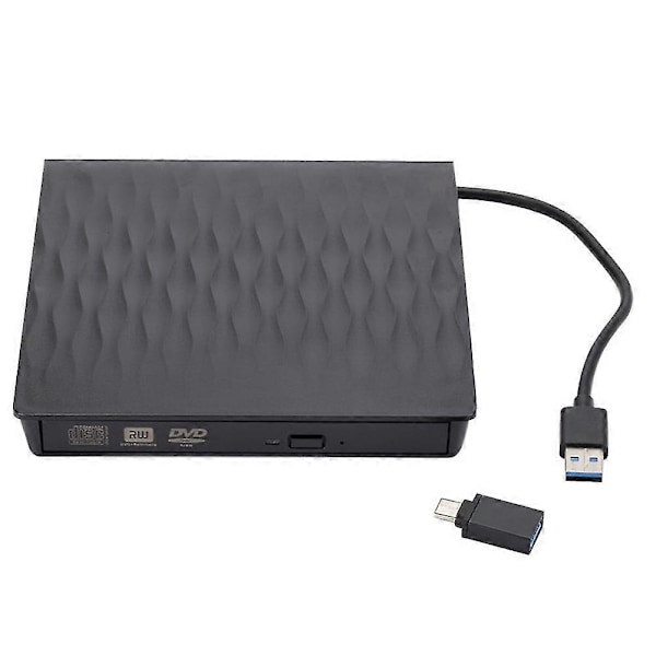 Extern USB 3.0 DVD RW CD-brännare Slim Carbon Grain Drive Brännare Läser Spelare För PC Laptop Optica