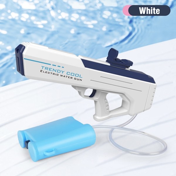 Sommar Ny Elektrisk Vattenpistol Leksak Automatisk Blötläggare white