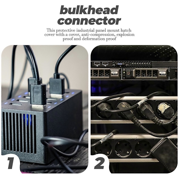 USB-koppling USB Genomföring USB 2.0 Skottkontakt Dataförlängningsadapter