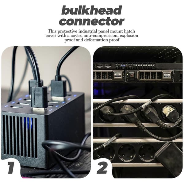 Usb-liitin Usb Läpivienti Usb 2.0 Bulkhead-liitin Datan Laajennussovitin