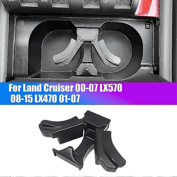Til Land Cruiser 100 Series 00-07 / Lx570 08-15 Lx470 01-07 Center Console Kopholder Indsats Divider