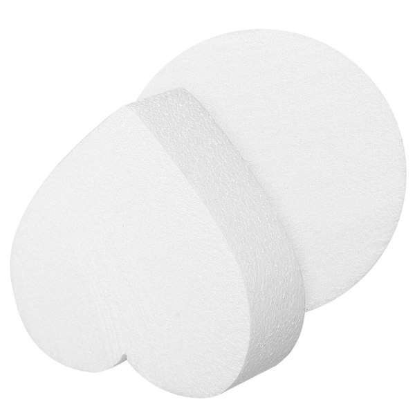 2 stk. Skumkage Dummy Hjerte Kage Dummy Rund Kage Dummy Kagedekorationsartikler