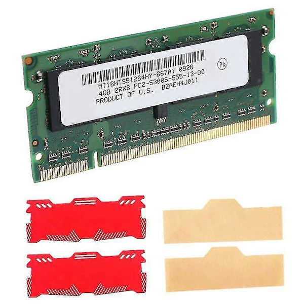 Ddr2 4gb Laptop Ram Hukommelse+køle Vest 667mhz Pc2 5300 Sodimm 2rx8 200 Pins Til Amd Laptop Hukommelse