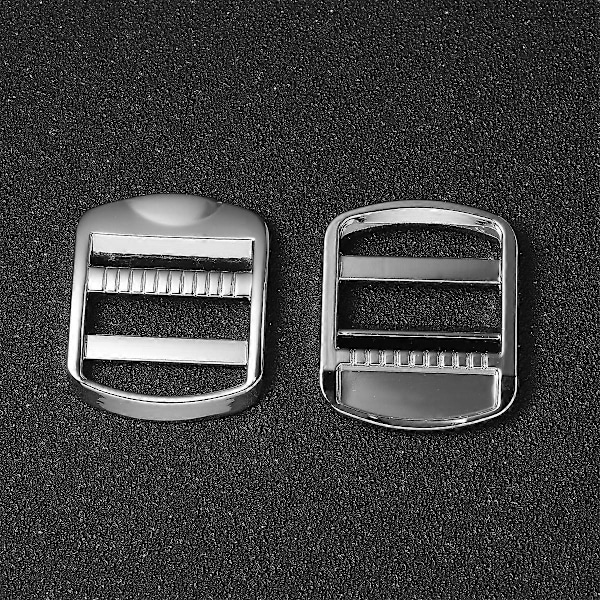10 st Glidspännen Zinklegering Väskrem Justeringsspännen för Ryggsäck Axelväska Resväska (Silver, 24mm)