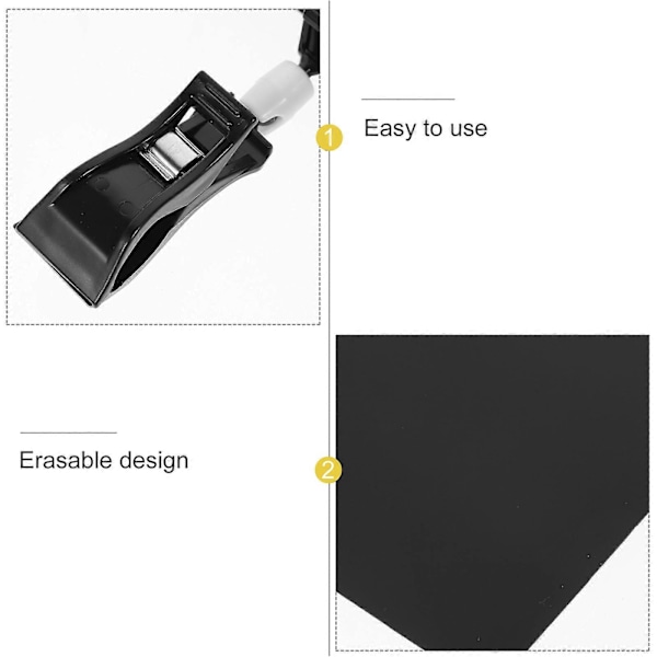 10 stk. Prislapper for Supermarked Prisdisplay Holder Reklame Kampanje Skiltstativ med Klemme