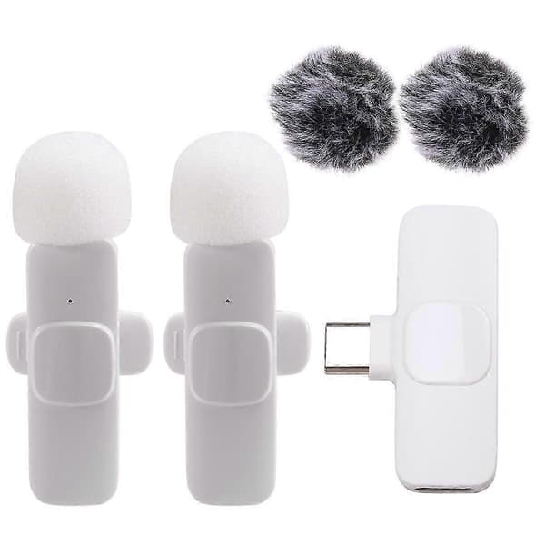 Ny trådløs Lavalier mikrofon, bærbar lyd- og videooptagelse, mini-mikrofon til Android PC Came