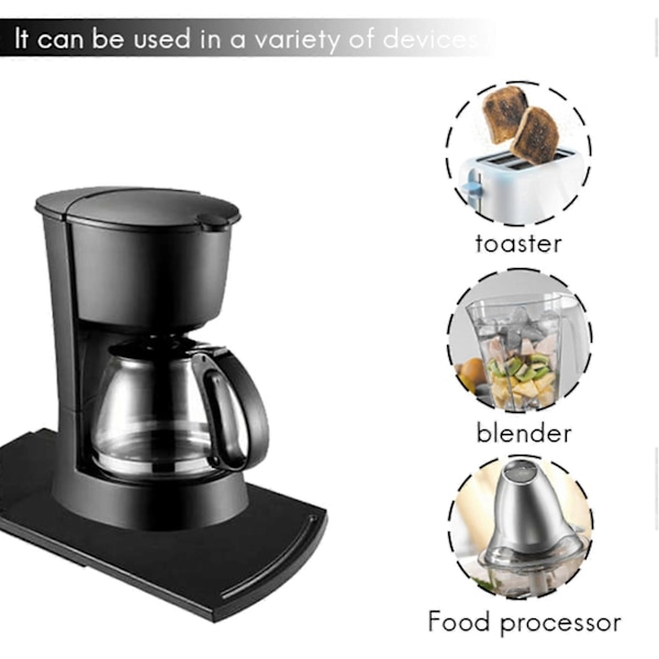 Køkken Skydbar Kaffebakke Måtte, 30 cm Under Skab Apparat Kaffemaskine Brødrister Bordplade Stopper