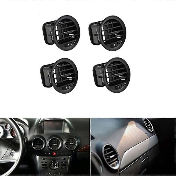 Bilvärmare A/C Luftventilationsskydd Utloppsgaller 13417363 2201099 För Opel Adam / Corsa D Mk3, 4st