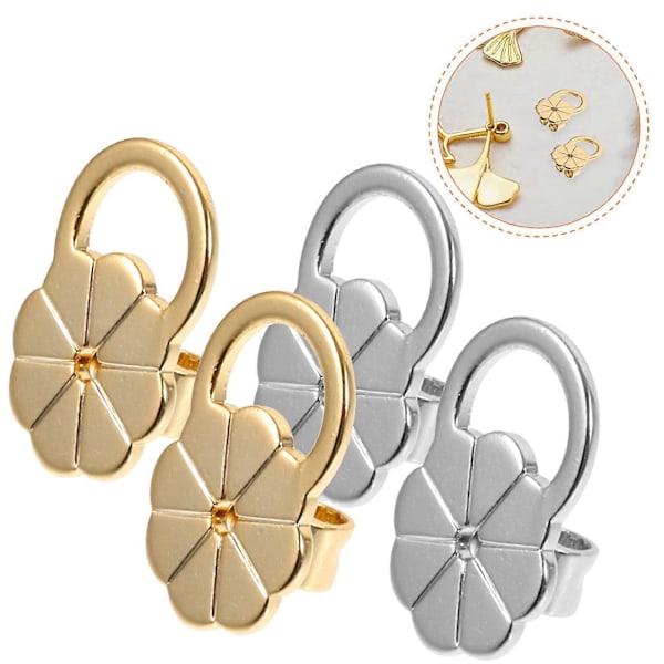 4st Metall Öronmutter Studs Öronmutter Studs Metall Öronmutter Örontillbehör