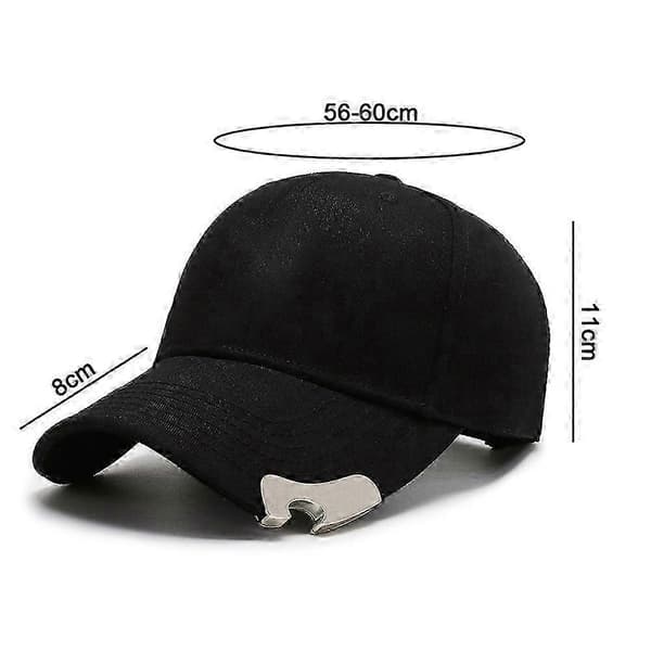 Svart Flaskeåpner Baseballcaps