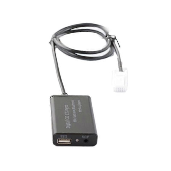 USB Aux Bluetooth Bil Digital Musikk CD-veksler Adapter For (6+6)pin Corolla Yaris
