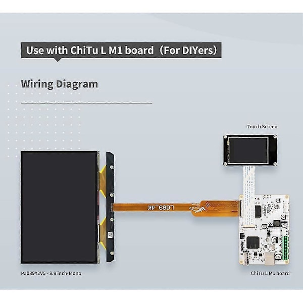 Tm089cfsp01 8,9 tuuman 4k Mono LCD-näyttö 3840x2400 resoluutiolla Photon Mono X:lle