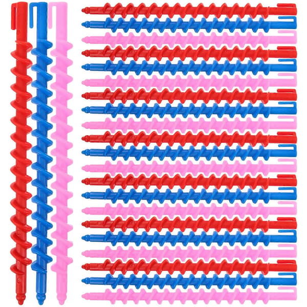 20 STK Hår Curlers Permanentstave Spiral Permanentstave Hårruller Hårkrølle Værktøjer
