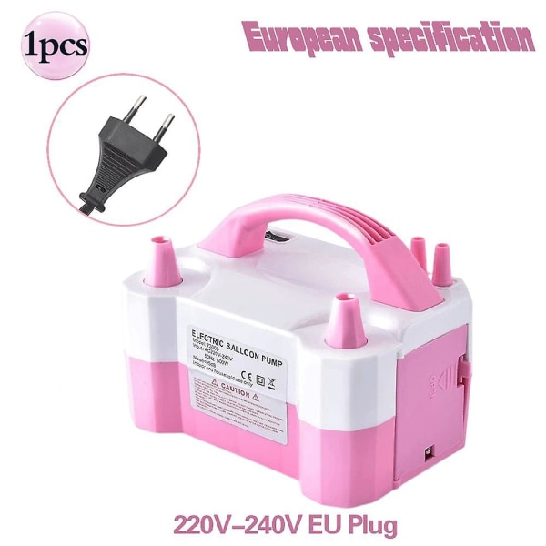 Högspänningsdubbelhål AC Bärbar elektrisk ballongpump Us-plugg Eu-plug 110v/220v ballongluftpumpuppblåsare för festbröllop 220V-240V EU Plug1
