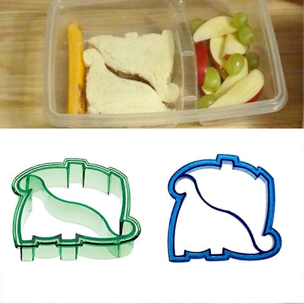 Morsom Dinosaurform Lunsj Sandwich Toast Kjeks Kake Brød Kutter DIY Form