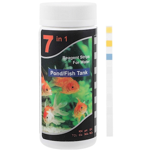 1 Flaska Akvarium Vattentestare Pool Fisk Tank Testremsa Professionell Fisk Tank Testare