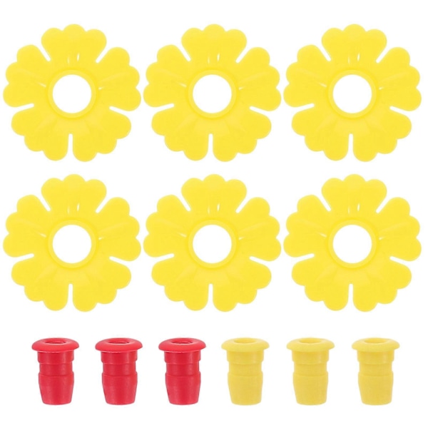 6 stk. Kolibri Foderblomster Udskiftning Fuglefoder Dele Kolibri Foderblomster