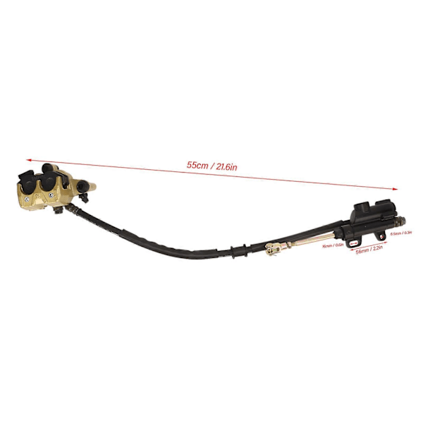 Hydraulisk bakre skivebremsekalippersystem med bremseklosser, erstatning for Thumpstar PIT PRO 110cc 125cc 140cc 150cc Trail Dirt Bike