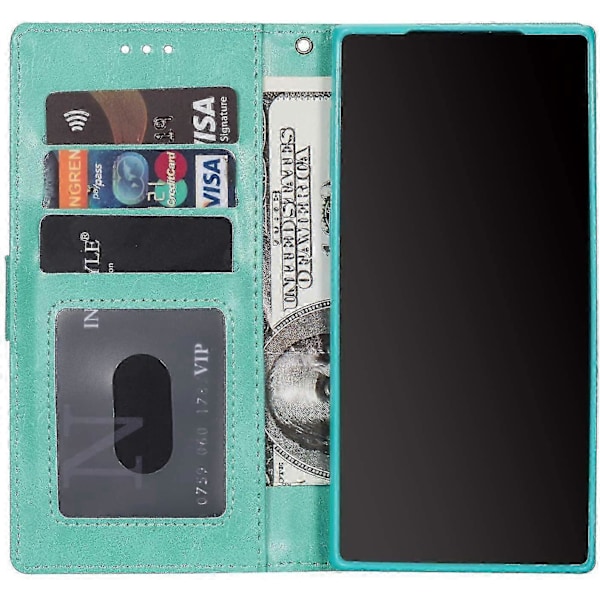 Samsung A51 Skal, Magnetiskt Folio Flip Plånbok Läder Ställfunktion Dragkedja Skyddande Fodral Med Bärögla, Plånboksfodral För Samsung Galaxy A51 - (