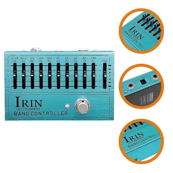 Elektrisk Gitar Effektor Akustisk Simulering Ti-Trinns Equalizer Gitar Enkel Effektor