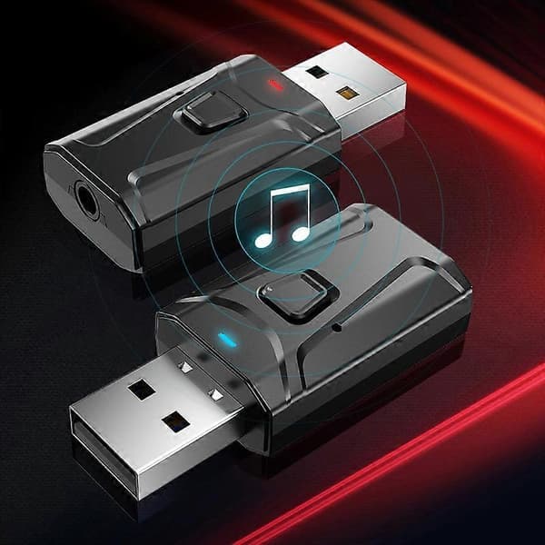 USB Bluetooth-kompatibel 5.0 3.5mm AUX Stereo Audio Transmitter Receiver Adapter til PC TV