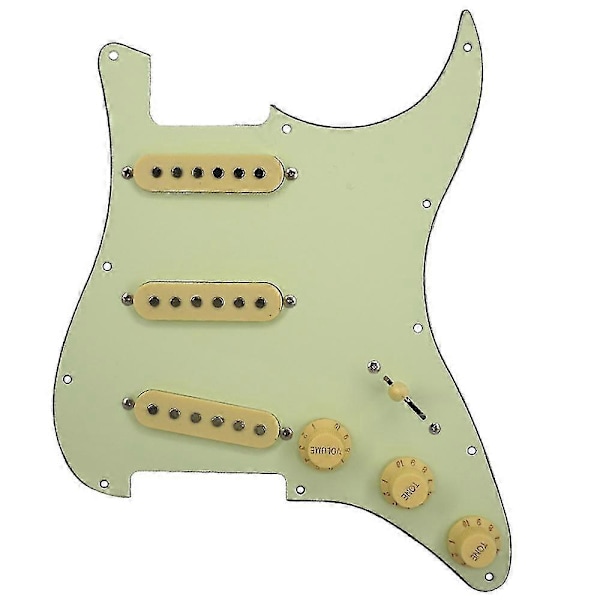 Sett med 11-hulls gitarplekterbrett St Sss bakplate med knotter tupper 52/52/52mm pickupdeksler for Sq S