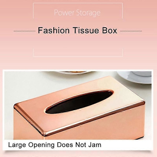 Elegant Kontor Hem Rektangel Pappersnäsduk Hållare Box Servettbehållare Fodral