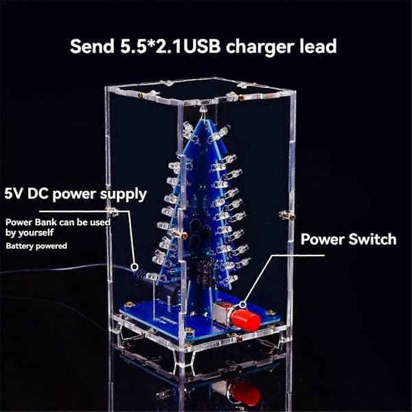 Elektronisk vitenskapsmonteringssett for juletre DIY A