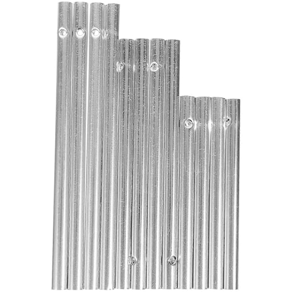 12 st Metalliska Vindspelsrör DIY Vindspel Rör Aluminium Vindspelsrör