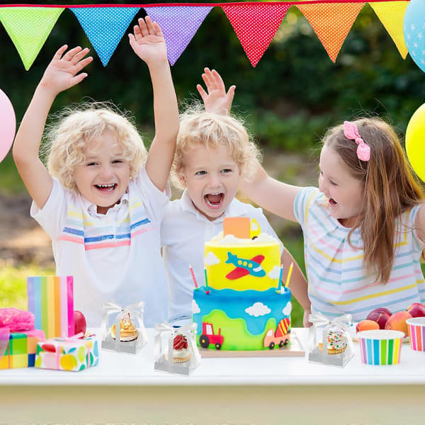 10 stk. Cupcake-esker, transparente gaveesker, kakeesker, pynteske