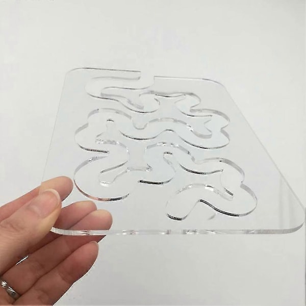 Patchwork Lineal Akryl Gennemsigtig Quilte Essentiel Skabelon Symaskine Lineal Broderi Acc