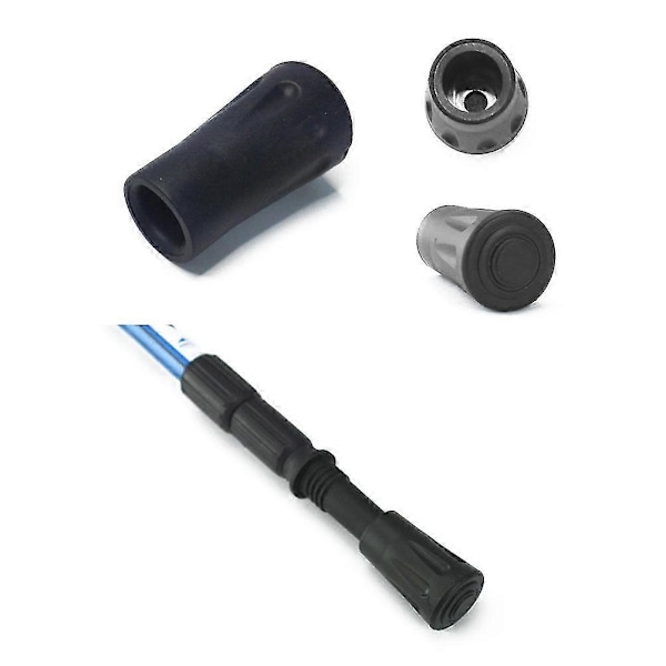 4 stk. Udskiftnings Gummi Dutter Ender Til Hi Stick Wal Trek Stave 4cm