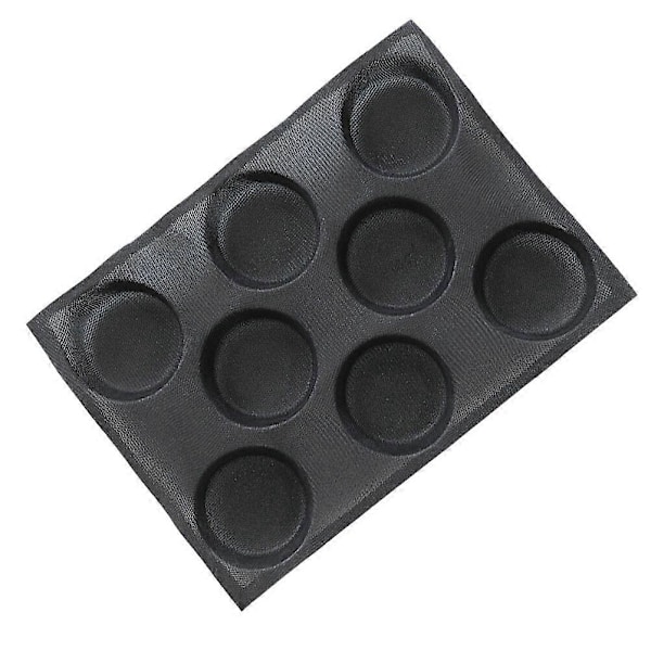 1 stk. Silikone DIY Form Non-stick Sikker Bolleform Sundt Brødform (Sort)