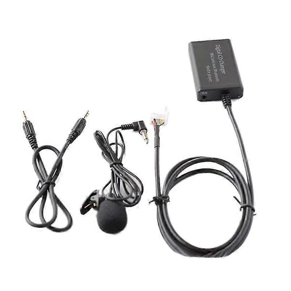 Usb Aux Bluetooth Bil Digital Musik Cd Växlare Adapter För (6+6)pin Corolla Yaris