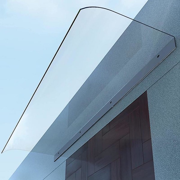 Fönstermarkis Osynlig Utomhus Uteplats Ytterdörr Överhäng Markis Transparent Tak Uteplatsmarkis Vindtät Robust Solskydd 40x60cm