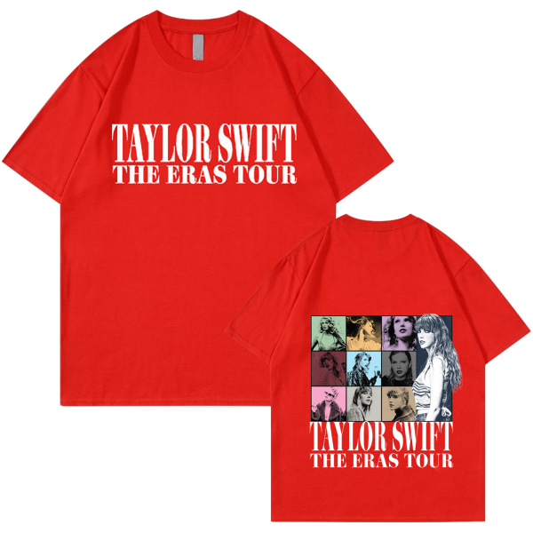 Taylor Swift Fan T-skjorte Trykket T-skjorte Genser Voksen Kolleksjon Gave red M