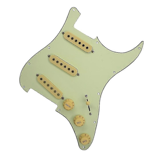 Sett med 11-hulls gitarplekterbrett St Sss bakplate med knotter tupper 52/52/52mm pickupdeksler for Sq S
