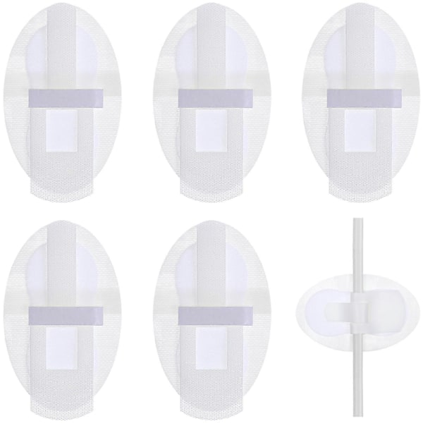 6 stk Kateter Tube Holdere Stabiliseringsenhet Kateter Benbånd Holdere Klistremerker Wrap Bånd Fester