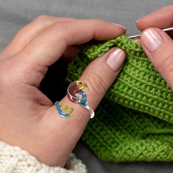 5 st Stickringar Dekorativa Virkningsringar DIY Stickverktyg Hantverk Stickringar Virktillbehör