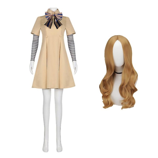 M3gan Cosplay kostymklänning Ai Doll Robots Tusen och tjugotre Megan Uniform Full Set Outfit för barn och vuxna kostymer Costume S