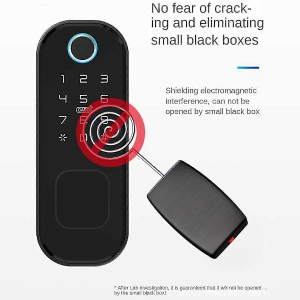 Tuya Smart Lås Vattentät Wifi Fingeravtryck Kantlås Smart Kort Digital Kod Elektronisk Dörrlås F