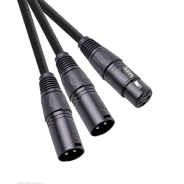 Xlr-jakokaapeli, 3-nastainen Xlr-naaras - kaksois-Xlr-uros Patch Y -kaapeli Balansoitu mikrofonijakaja Co